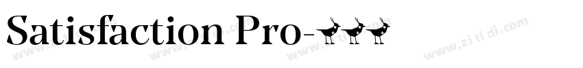 Satisfaction Pro字体转换